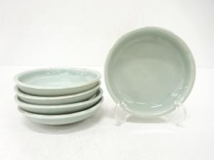 青磁　小皿　5客揃